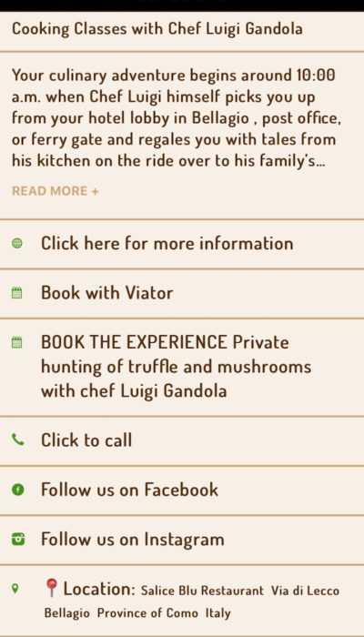 Bellagio Travel guide app pubblicità Bellagio Travel guide app pubblicità