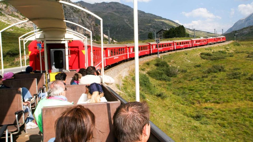 swiss alps bernina express rail tour