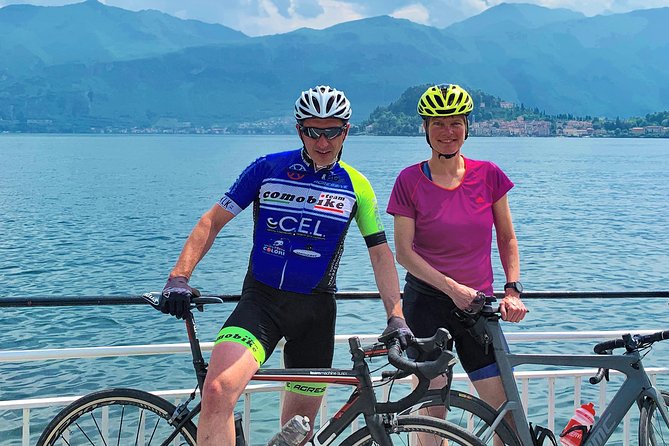 Cyclists on Lake Como