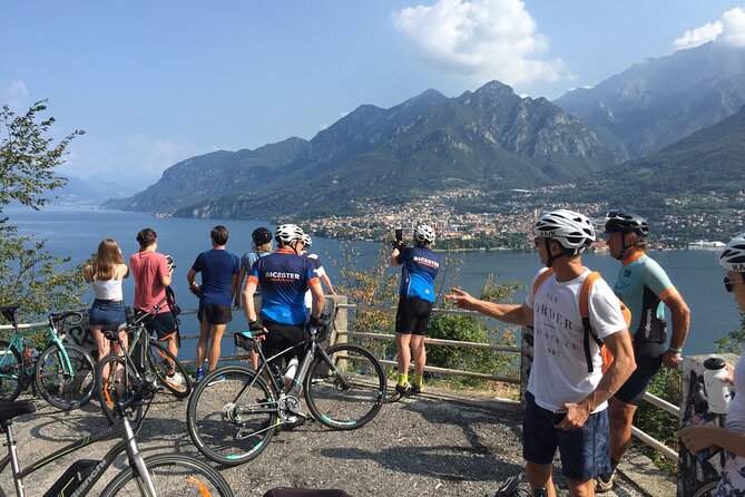 Cyclist on Lake Como
